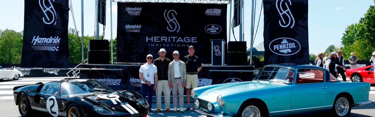Rob Kauffman’s prestigious 1966 Ford GT40 as the Chairman’s Choice Sport Honoree and Bruce Miller’s flawless 1958 Ferrari 250 GT Coupé Ellena as the Chairman’s Choice d’Elegance honoree